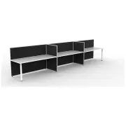 SHUSH30 Workstation 3 Person Straight Leg