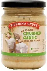 Riverina Grove Crushed Garlic G/F 240g