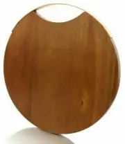 Acacia Wood Round Cutting Board Chopping Slicing Blocks Food Plate Bread Tray XL