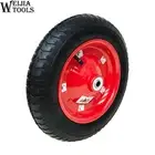 13" 3.00-8 16MM BORE Pneumatic Wheels Trolley Cart Wheelbarrow Tyres RED RIM