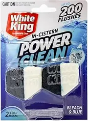 White King In-Cistern Power Clean Bleach & Blue , 50 g (Pack of 2)