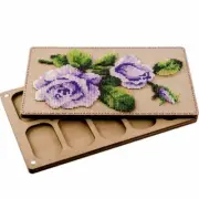 Plywood Bead Organizer Needlework storage organizer Bead embroidery kit
