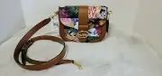 Coach X Kaffe Georgie Saddle Bag With Patchwork Kaffe Fassett Print NWT