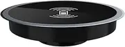 Desk Wireless Charger - Wireless Charging Pad | Fast Wireless Charger, 15w Invisible Charger Pad, Under Table Charging, Cordless Desktop Charging Mat for Tabletop, Furniture, Desk