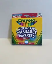 Crayola Markers 10-Pack - Ultra-Clean Washable Markers Color Max- Non-Toxic