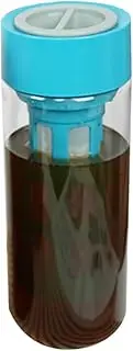 Iced Coffee Maker - Compact Cold Brew Coffee Brewer, Cold Brew Pitcher | Borosilicate Glass Heat Proof Removable Handheld Cold Brew System, Reusable and Convenient for Home Use Hot Iced Tea, 22x8cm