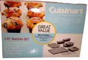 Cuisinart Chef's Classic 7-PC Non-Stick Baking Set Bakeware Pans Sheet AMB-7VPK