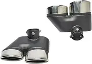 One Pair Statinless Steel Car Exhaust Tips Compatible For Benz W220 S350 S320 S500 Muffler Tip Exhaust Tips Tailtip Nozzle