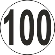 akachafactory Sticker sticker macaroon tractor disc speed limit truck 100 km/h