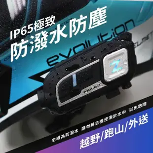 【Philo 飛樂】官方旗艦店 安全帽藍芽行車紀錄器 車隊自動聯網對講(Z3 PLUS 加贈64GB記憶卡)