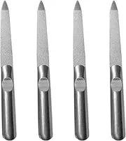Beaupretty 4pcs Stainless Steel Nail File Set Professional Manicure Tools for Nail Buffing