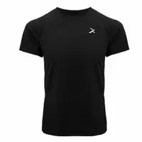 在飛比找ETMall東森購物網優惠-EGXtech男單向導濕運動短袖上衣EXT(黑色)