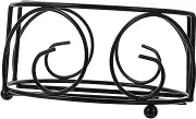 BATHVEVE 1Pc Coaster Holder Simple Iron Metal Storage Rack for Coasters Space Saving Design for Home Office Cafe Restaurant Keeps Your Table Tidy Organized