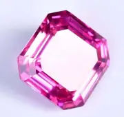 58 Ct Natural Mogok Pink Ruby IGL Emerald Cut Loose Gemstone 25P