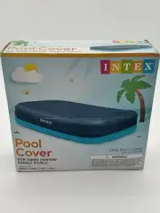 Intex Rectangular Pool Cover, 120 in. x 72 in.Navy Blue/Snug Fit NEW