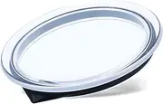 Milk Frother Lid for Nespresso Aeroccino 4, Plastic Milk Frother Cover Lid Seal Replacement Parts Fits for Nespresso Milk Frother Accessories (Black)