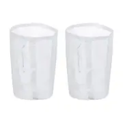 160 Mesh Paint Filter Bag 5.9" Dia Nylon Strainer with Drawstring 2Pcs