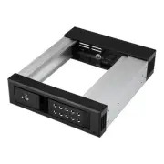 StarTech 5.25 to 3.5 Hard Drive Hot Swap Bay - Trayless - Aluminum - For 3.5