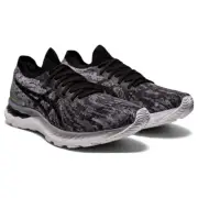 Asics Gel Nimbus 23 Knit Mens Running Shoes Size 7 Sheet Rock Gray Black