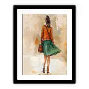 Fashion Walk Framed print Art Poster