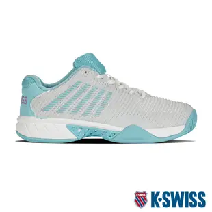 K-SWISS Hypercourt Express 2透氣輕量網球鞋-女-白/藍/紫羅蘭