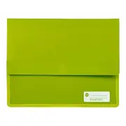 Document Wallet Marbig Polypick Heavy Duty Lime