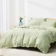 素色60支天絲100%萊賽爾兩用被床包枕套四件組 / 松霧綠 (6X7尺)