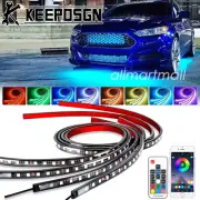 Car RGB LED Strip Bar Underglow Body Kit Neon Lights APP Remote for Ford Fusion