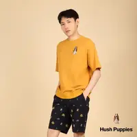 在飛比找momo購物網優惠-【Hush Puppies】男裝 上衣 立體英文經典刺繡狗寬