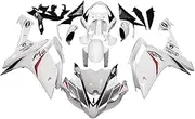 Areyourshop Motorcycle Fairing Injection Fairing Set Fit for Ya-ma-ha YZF 1000 R1 2007-2008 Fairing Kit Injection Mold ABS Plastic Bodywork Fairings Pre-Drilled Holes Easy Installation