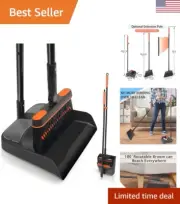 Broom and Dustpan Set for Home, Long Handle Lightweight 180 Degree Rotating B...
