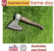 CUSTOM HANDMADE forged STEEL WOOD AXE HATCHET TOMAHAWK KNIFE WITH SHEET