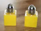 Hand-Painted Mini Salt & Pepper Shakers – Yellow