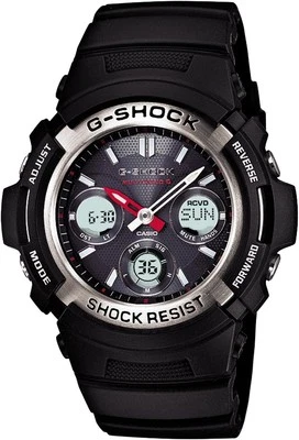 CASIO G-SHOCK AWG-M100-1AJF Solar Radio Black Analog-Digital Watch