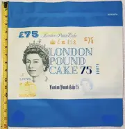 5 Count- 1 LB Size OFFICIAL London Pound Cake Sealable ZipLoc Packaging Bags USA