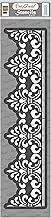 CrafTreat Damask Border Stencils for Painting on Canvas, Wallart, Home Decor and Scrapbook - Mandala Stencil - 3"X12" Aesthetic Room Decor Stencils - Reusable Wall Decor Stencil Arts & Crafts Supplies