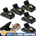 2/3/4/6/8pcs Plastic Mouse Traps Reusable Mice Rat Trap Snare Catcher Rodent S/M