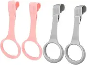 4pcs Playpen Pull up Rings Safety Bed Walking Ring Crib Exercise Assistant Mobile Toy