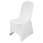 Elegant Front Chair Cover White/black Durable Polyester Spandex Weddings Events