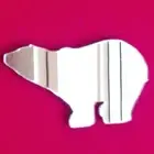 Polar Bear Shaped Acrylic Mirrors (Several Sizes Available)