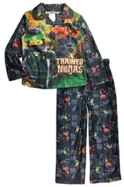 Lego Ninjago Movie Boy's Trained Ninjas Flannel Coat Pajama Set, Size 4