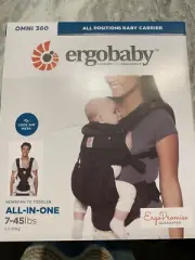 Ergobaby Omni 360 All-Position Baby Carrier 7-45 lb Black New Open Box