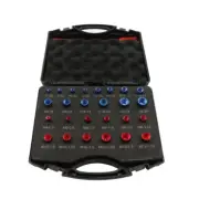 Thread Checker (12 Metric & 14 Inch) Nut and Bolt Gauges in Case 26 pcs