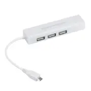 Micro Usb To Network Lan Ethernet Rj45 Adapter With 3 Port 2.0 Hub Compliant Interface Version Usb Cables Hubs & Adapters