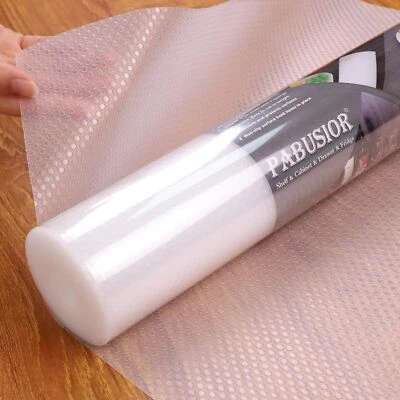 PABUSIOR Clear Shelf Liners, Cabinet Liner, Waterproof Pantry Shelves Liners,...