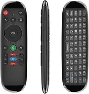 M6 Smart Flying Air Mouse Wireless Keyboard Mouse Mini Voice Remote Control with Backlight for Android Laptop TV Box Easy to Use Black