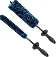 Wheel Brush Set, Wheel Cleaner and Barrel Brush Kit, Includes Regular and