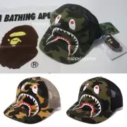 A BATHING APE Men's Goods 1ST CAMO SHARK MESH CAP 1K70180008 r