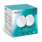 TP-Link Deco M5 2 Pack Whole Home Mesh Wi-Fi 1300Mbps System Built In Antivirus
