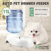 Pet Dog Cat Water Dispenser Feeder Puppy Bottle Bowl Dish Automatic Drinking 11L